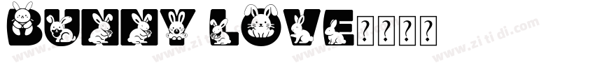 bunny love字体转换